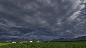 Wolkenfotografie, nach einem Gewitter in den Chiemgauer Alpen