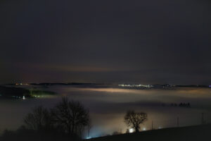 Nachts über dem Nebelmeer, Nebelfotografie